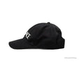 Versace Black Cotton Embroidered Logo Adjustable Baseball Hat - Velora Luxury Fashion