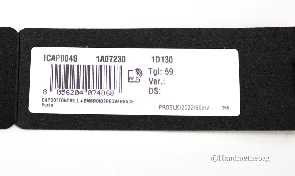 Versace Hot Pink Cotton Embroidered Logo Adjustable Baseball Hat - Velora Luxury Fashion