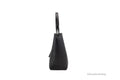 Versace Jeans Couture Black Grained Faux Leather Logo Lock Tote Shoulder Handbag - Velora Luxury Fashion