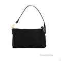 Versace Small Flat Black Medusa Coin Nylon Fabric Pouch - Velora Luxury Fashion