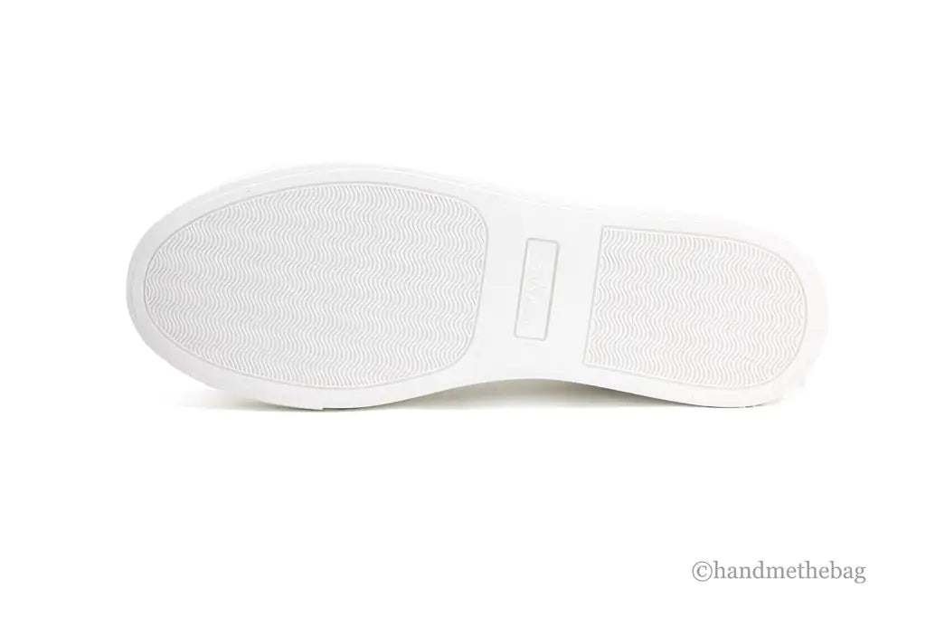 Versace White Red Vitello Leather Gianni Versace Signature Sneakers - Velora Luxury Fashion