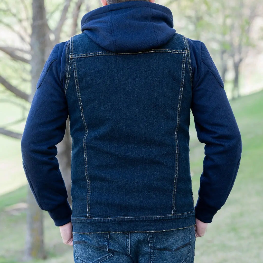 Versatile Denim Vest with Hoodie - Velora Luxury Fashion