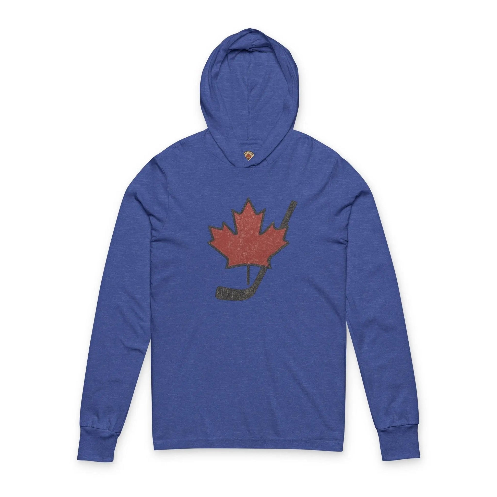 Vintage Maple Leaf Hockey Stick Hoodie - Canadian Hockey Pride - Maple Stick Hockey Co. - True Fan - Velora Luxury Fashion