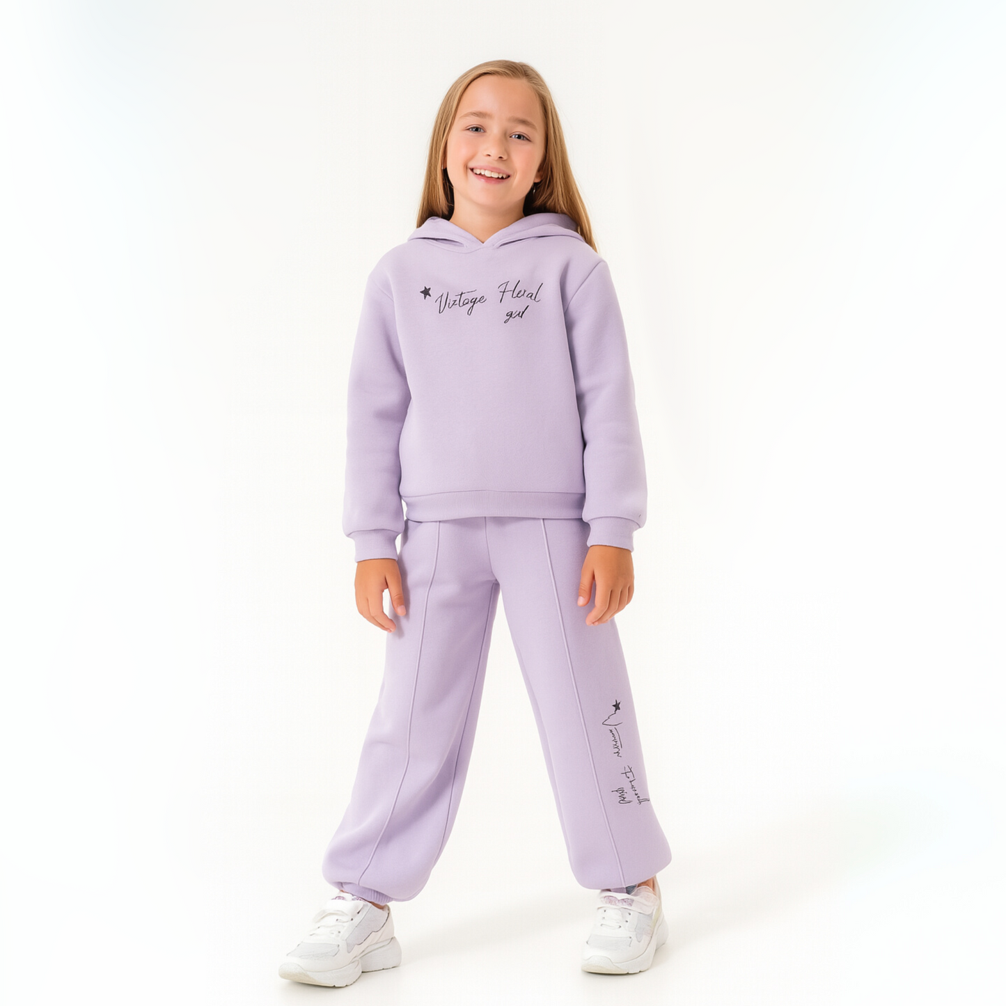 Vintage Vibes Girls Casual Set - Velora Luxury Fashion