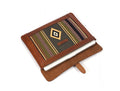 Vintage bohemian Leather Mac Book Sleeve - Caramel Brown - Velora Luxury Fashion