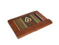 Vintage bohemian Leather Mac Book Sleeve - Caramel Brown - Velora Luxury Fashion