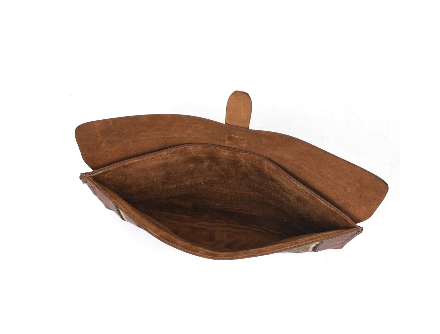 Vintage bohemian Leather Mac Book Sleeve - Caramel Brown - Velora Luxury Fashion