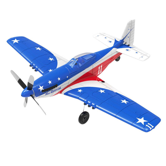 VolantexRC Miss America P-51D Mustang 4CH RC Warbird Airplane w/ XPilot & Gyro - Velora Luxury Fashion