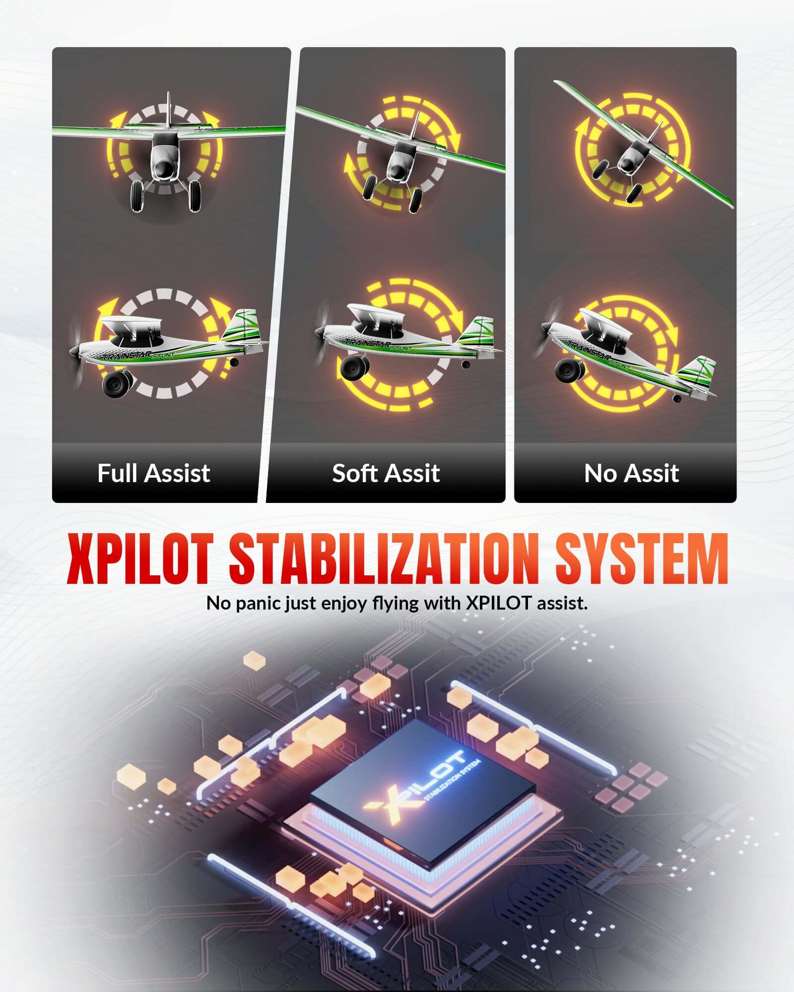 VolantexRC Trainstar 500mm Brushless RC Plane 2S/3S Power RTF – Green/Orange - Velora Luxury Fashion