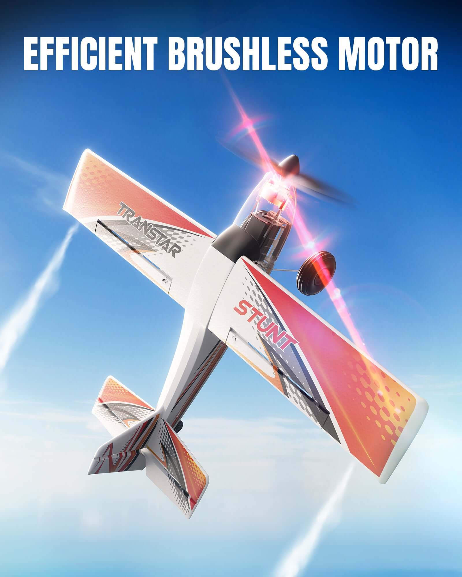 VolantexRC Trainstar 500mm Brushless RC Plane 2S/3S Power RTF – Green/Orange - Velora Luxury Fashion