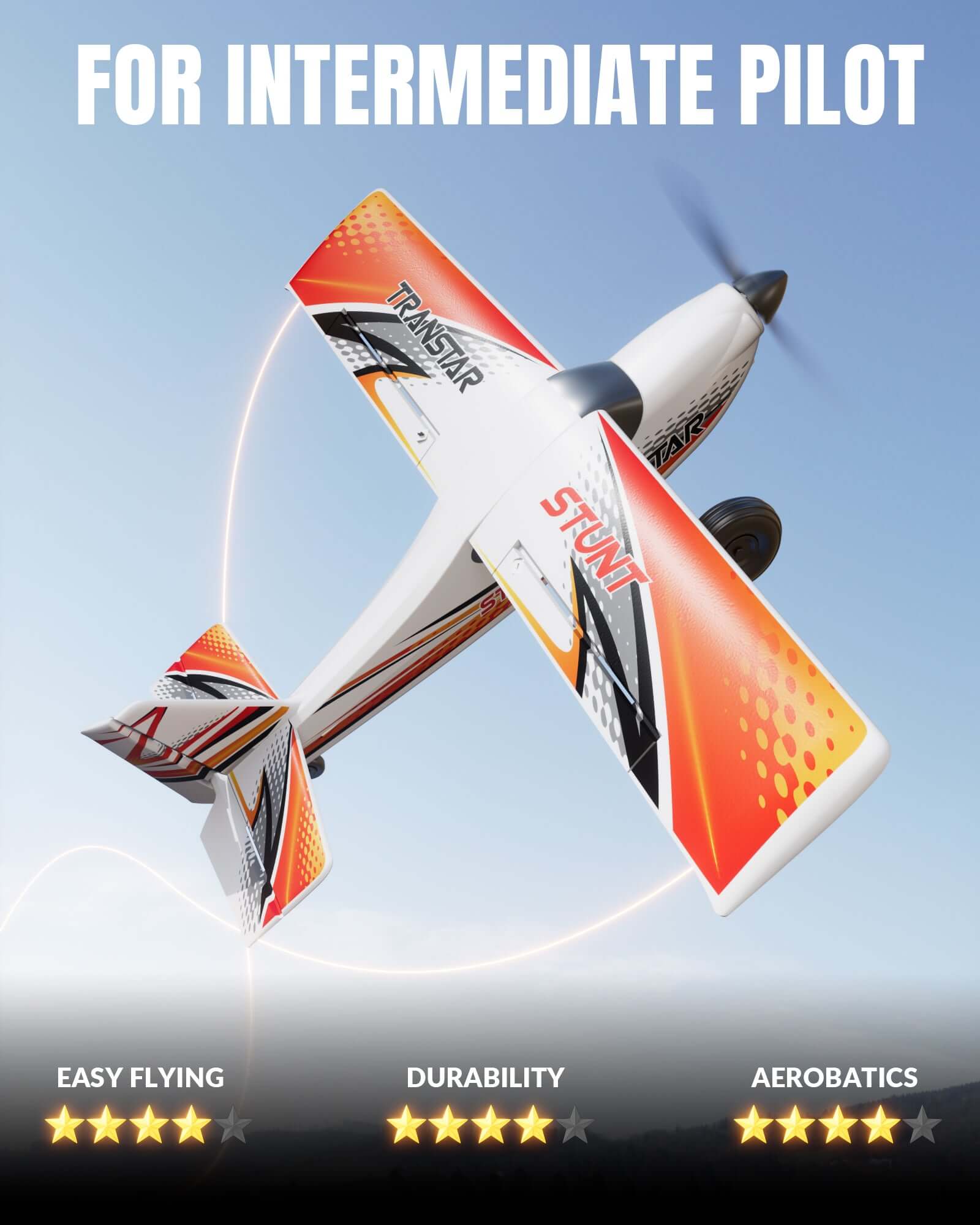 VolantexRC Trainstar 500mm Brushless RC Plane 2S/3S Power RTF – Green/Orange - Velora Luxury Fashion