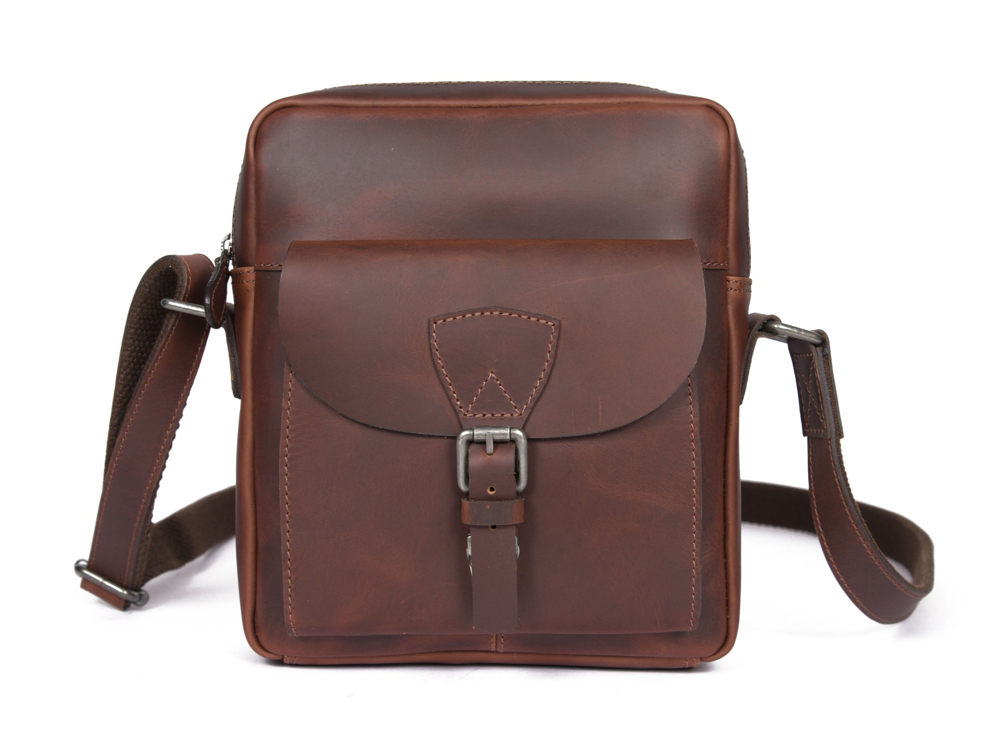 Voyager Leather Messenger Bag - Velora Luxury Fashion