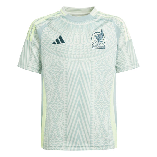 adidas Youth Mexico 2024 Alternate Kit in Linen Green