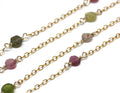 Watermelon Tourmaline Wire Wrapped Layering Necklace - Velora Luxury Fashion