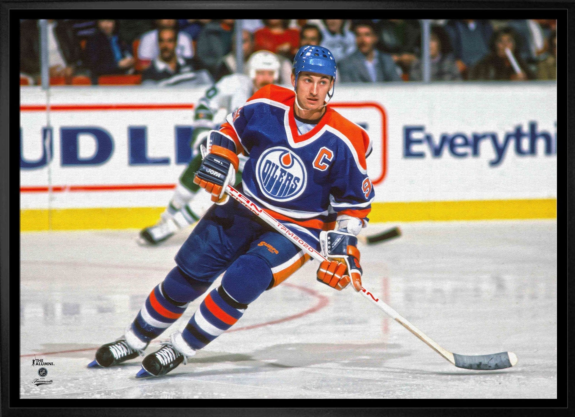 Wayne Gretzky 20x29 Framed Canvas Oilers Action-H - Velora Luxury Fashion