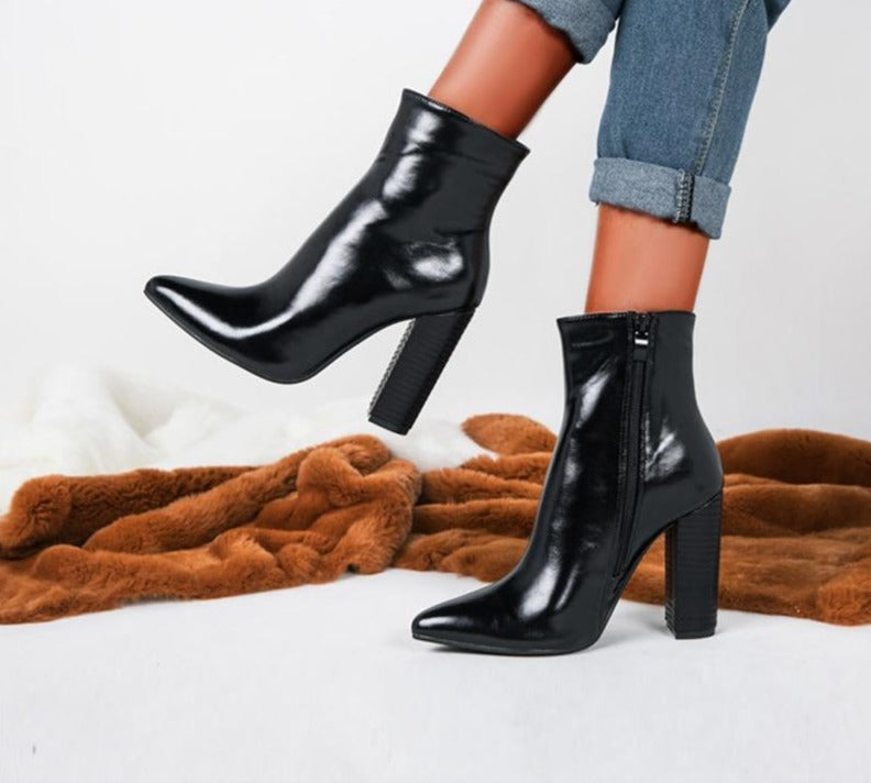 Western Block Heel - Velora Luxury Fashion