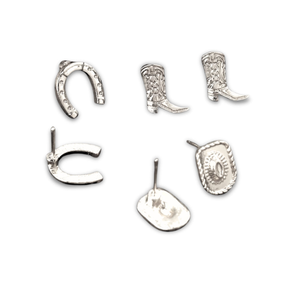 Country & Western Stud Earrings - Velora
