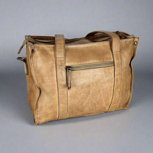 MET Studded Leather Handbag with Dual Handles Boutique of Leathers/Open Road