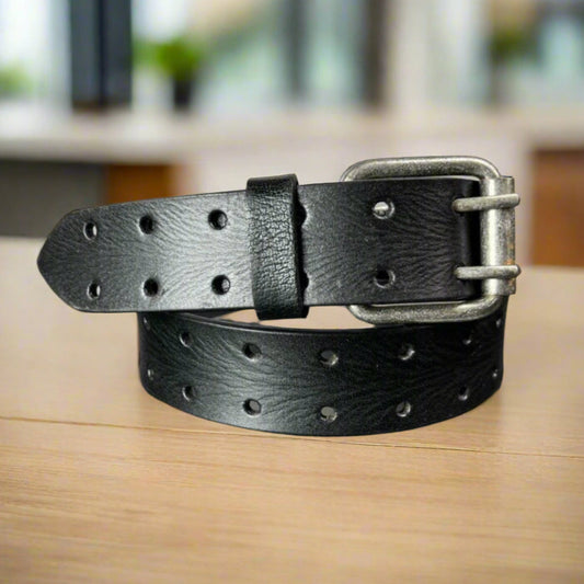 Men's Buffalo Grain Leather Belt Boutique of Leathers/Open Road
