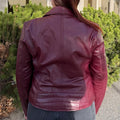 Women's Premium Lamb Leather Moto Jacket with Asymmetrical Zippers - Velora Luxury Fashion