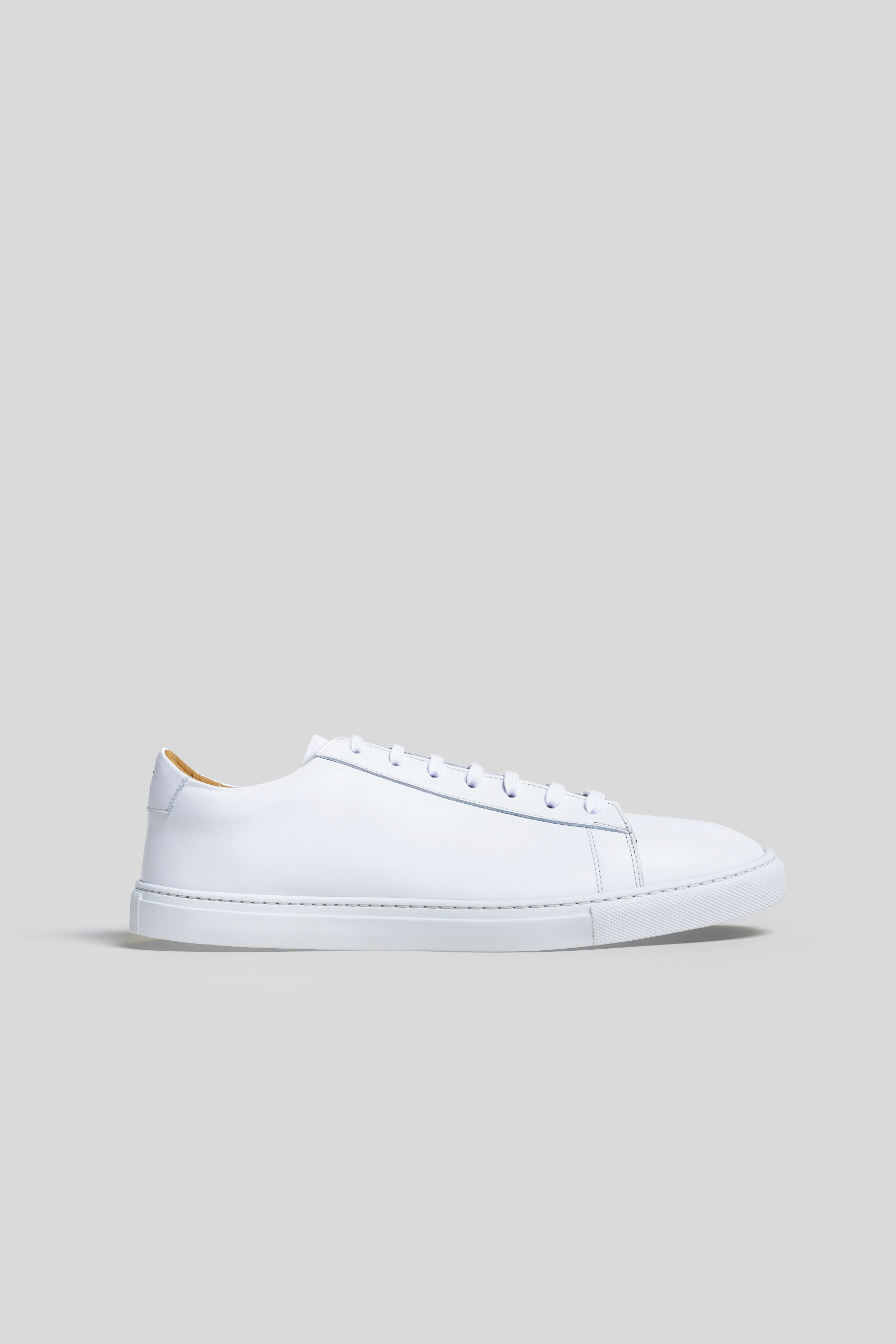 White Calfskin Città Sneaker - Velora Luxury Fashion