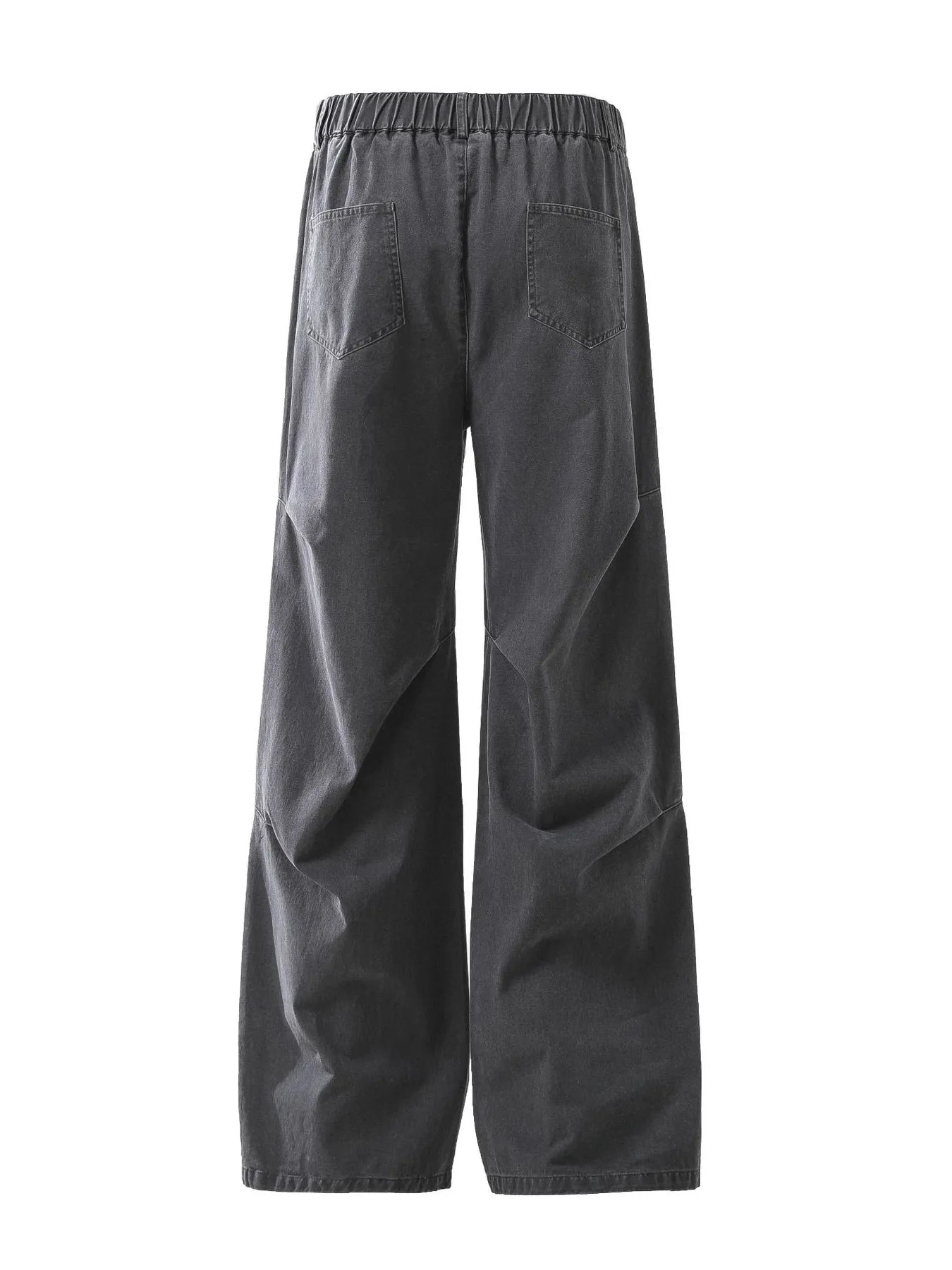 Wide-Leg Cargo Pants with Unique Curved Seam Design - Velora