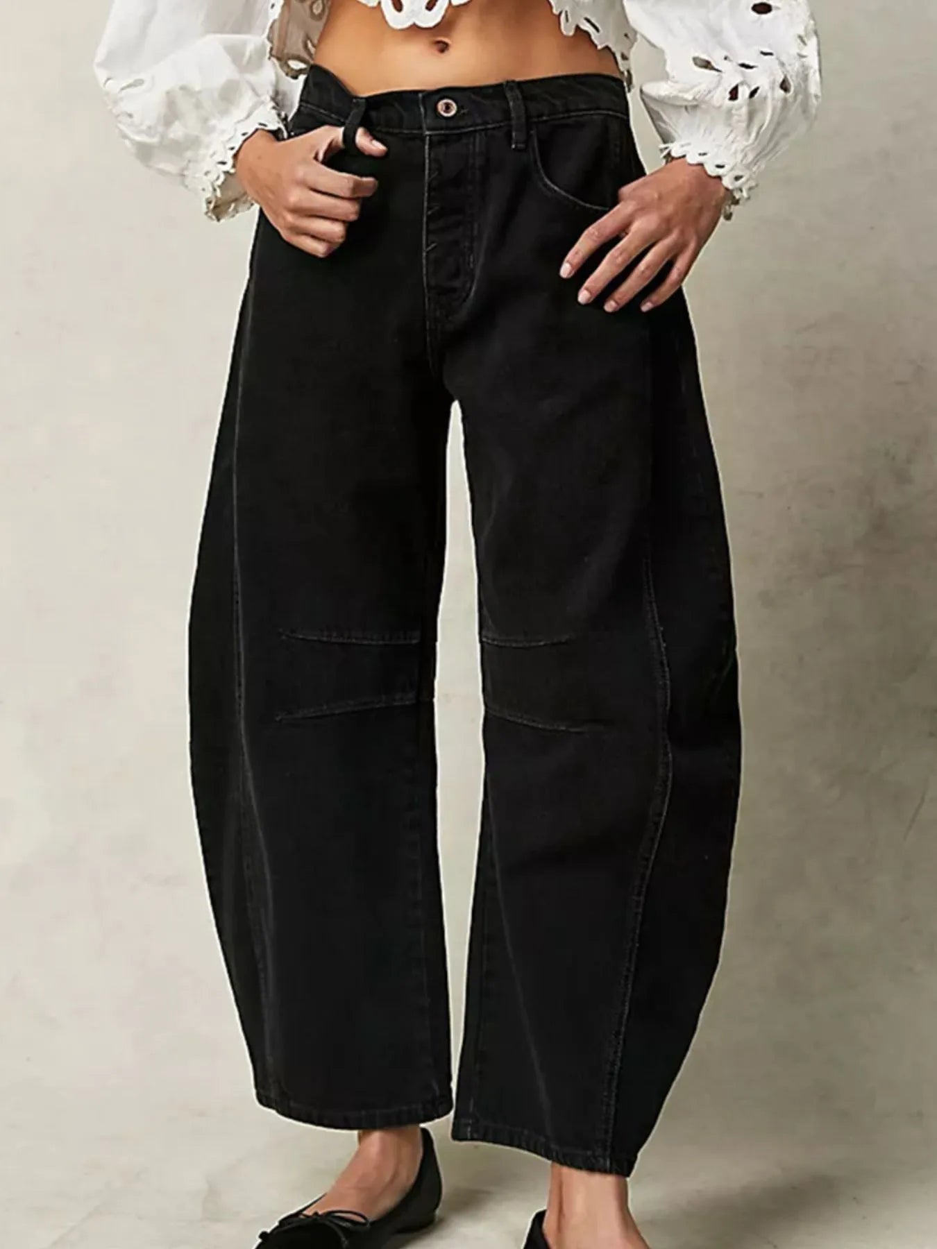 Wide Leg Relaxed Fit Jeans - Velora Luxury Fashion