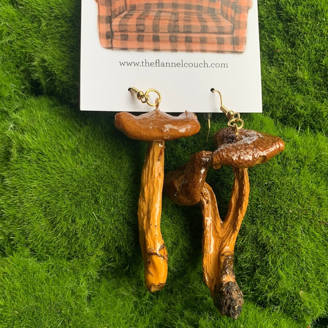Wild Ontario Mushrooms Earrings - Velora Luxury Fashion
