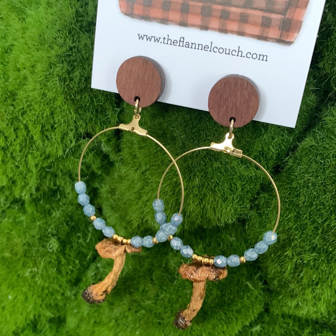 Wild Ontario Mushrooms Earrings - Velora Luxury Fashion
