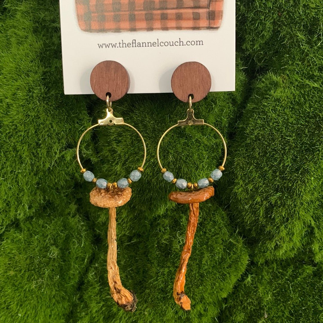 Wild Ontario Mushrooms Earrings - Velora Luxury Fashion