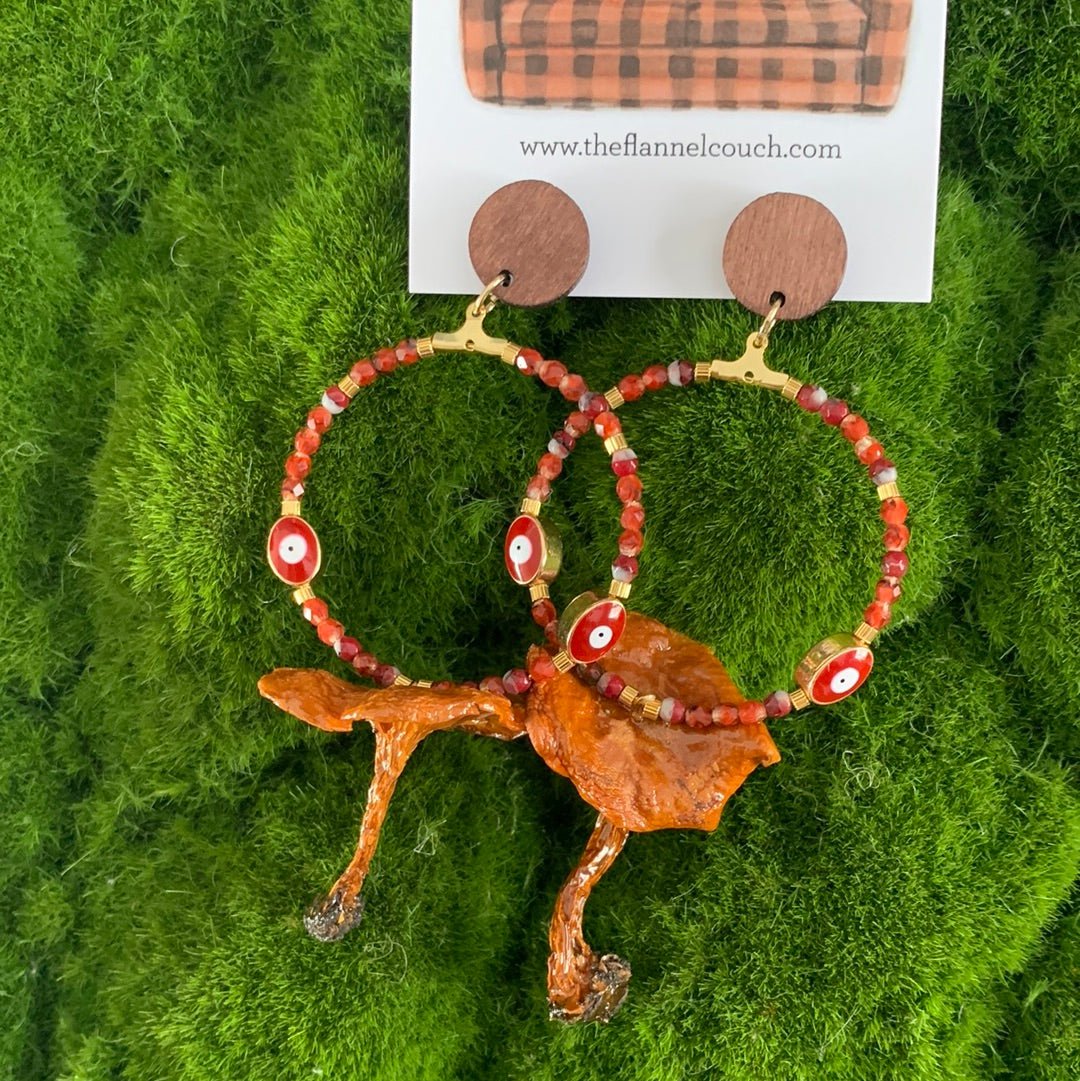 Wild Ontario Mushrooms Earrings - Velora Luxury Fashion