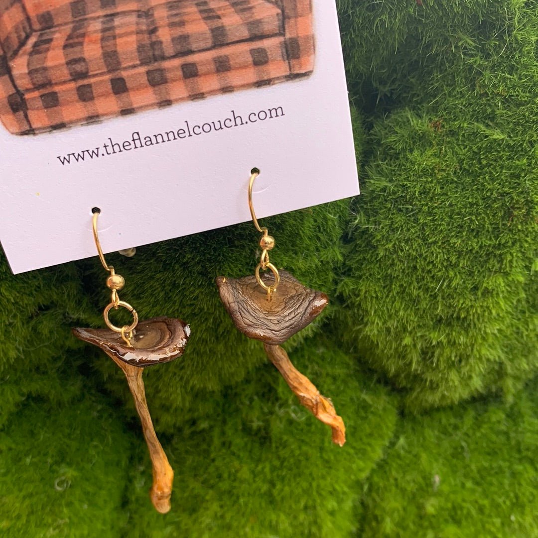 Wild Ontario Mushrooms Earrings - Velora Luxury Fashion