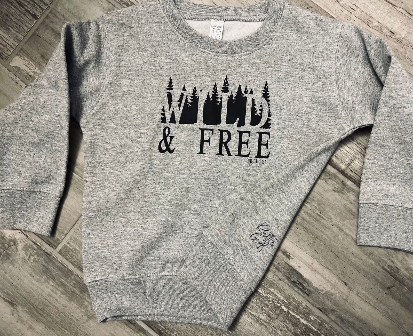 Wild and Free Toddler Crewneck - Velora Luxury Fashion