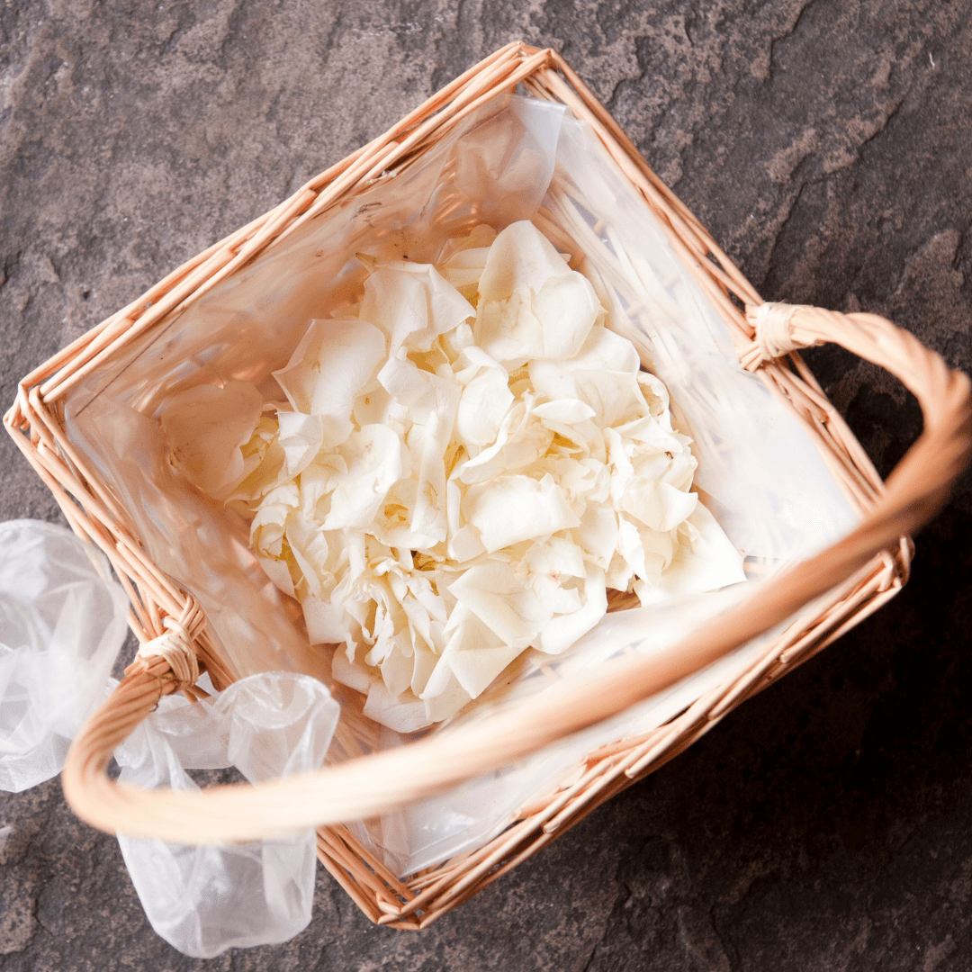 Willow Flower Girl Basket With Rose Petals - Velora Luxury Fashion