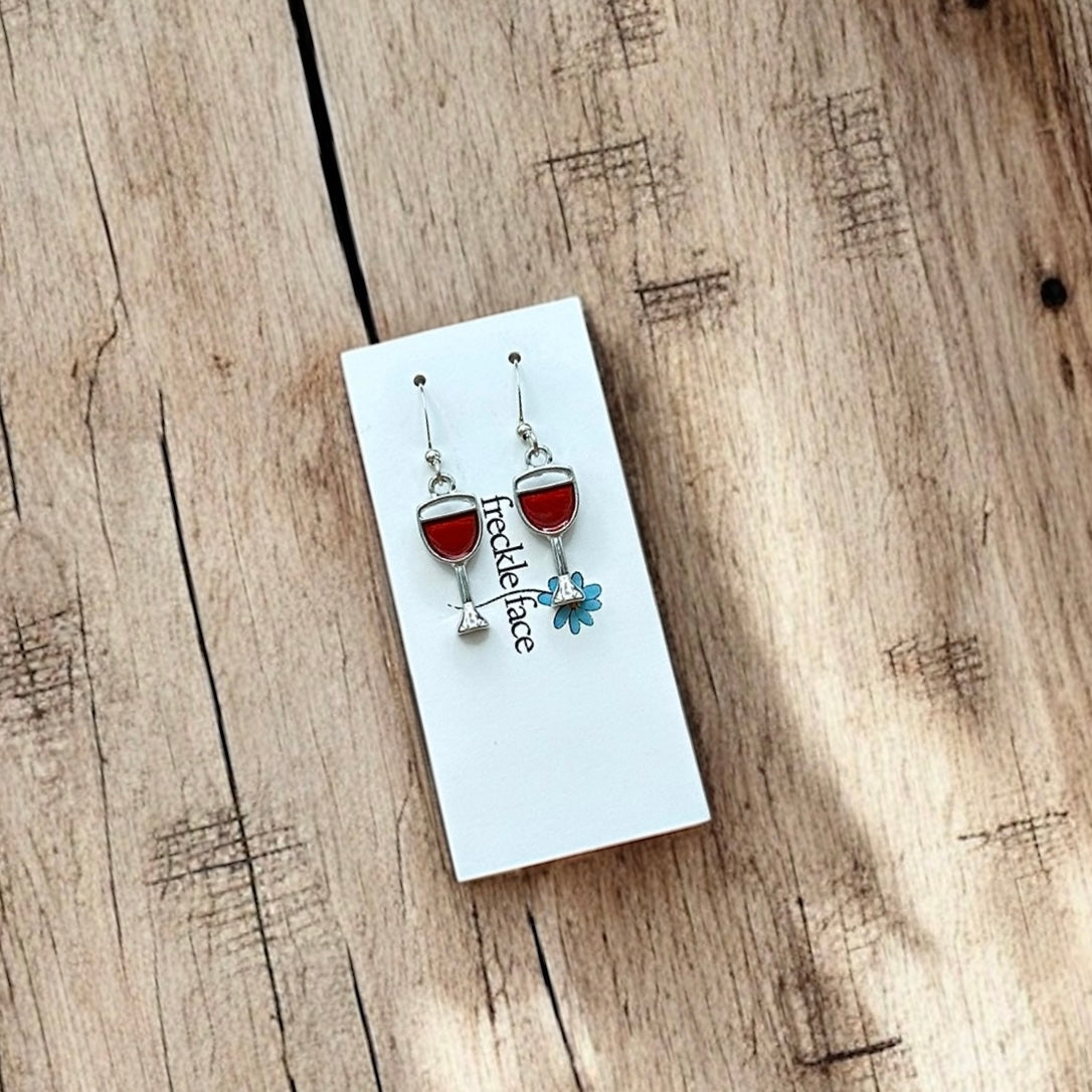 Wine Lover Earrings - Velora Luxury Fashion