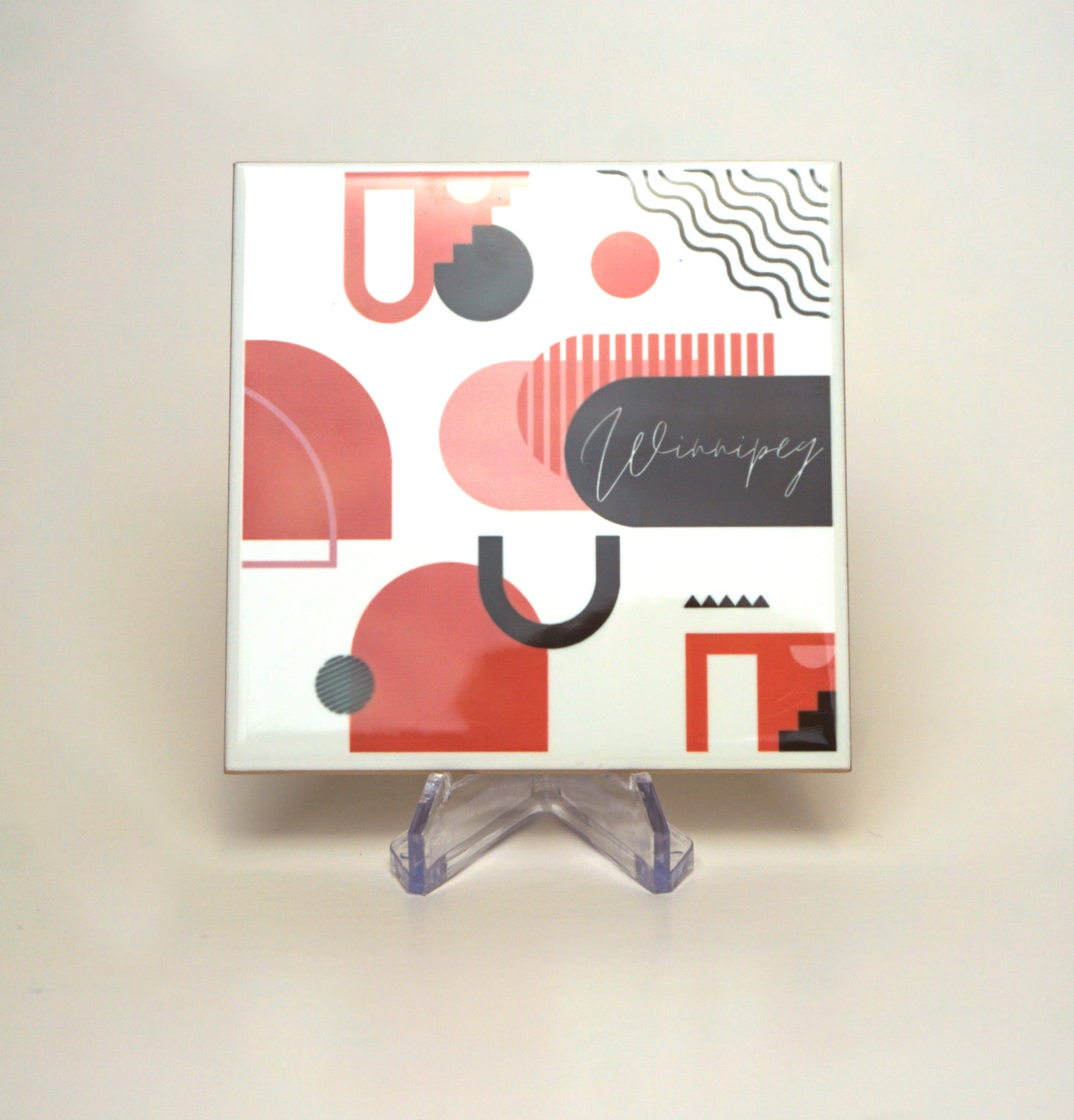 Winnipeg Block Art Coaster - Velora Luxury Fashion