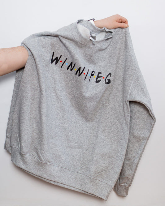 Winnipeg Friends Grey Crewneck - Velora Luxury Fashion