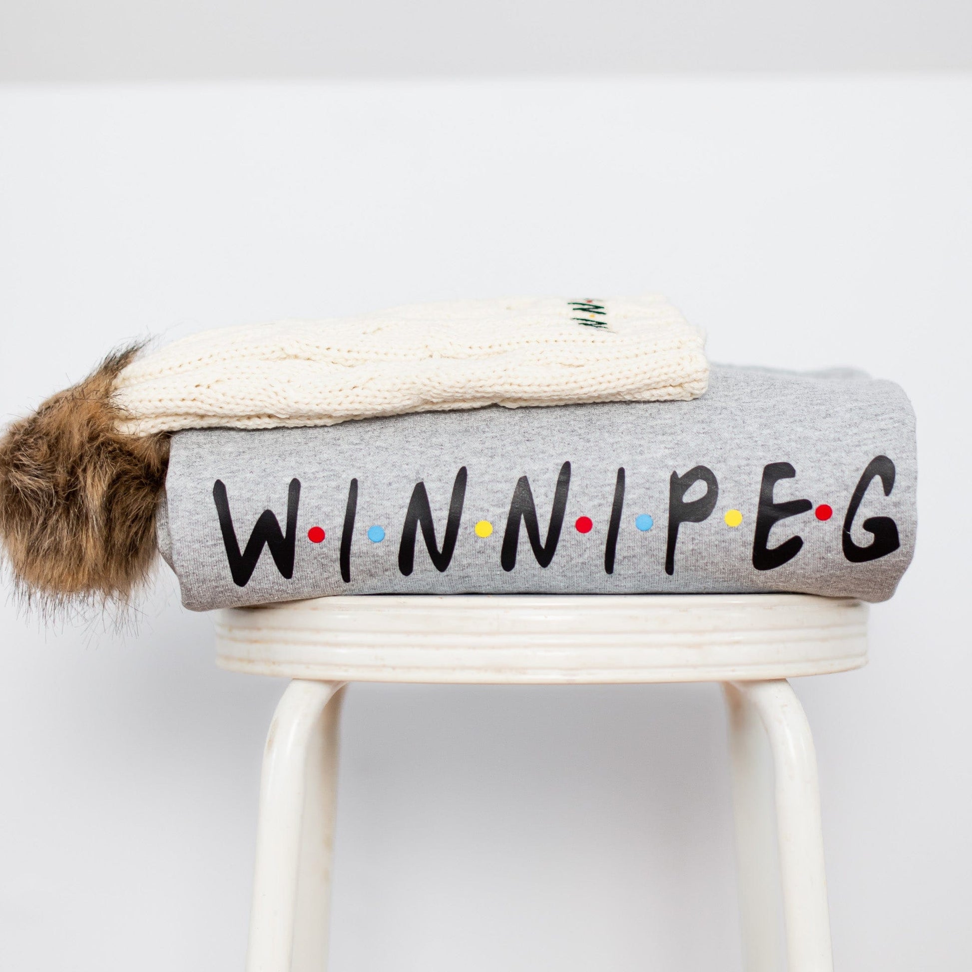 Winnipeg Friends Grey Crewneck - Velora Luxury Fashion