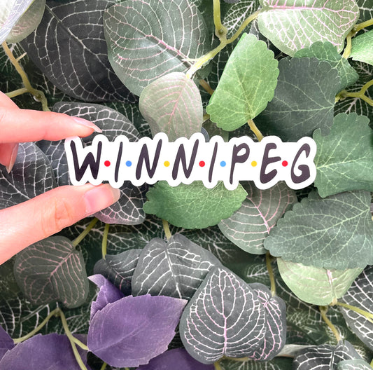Winnipeg Friends Sticker - Velora Luxury Fashion