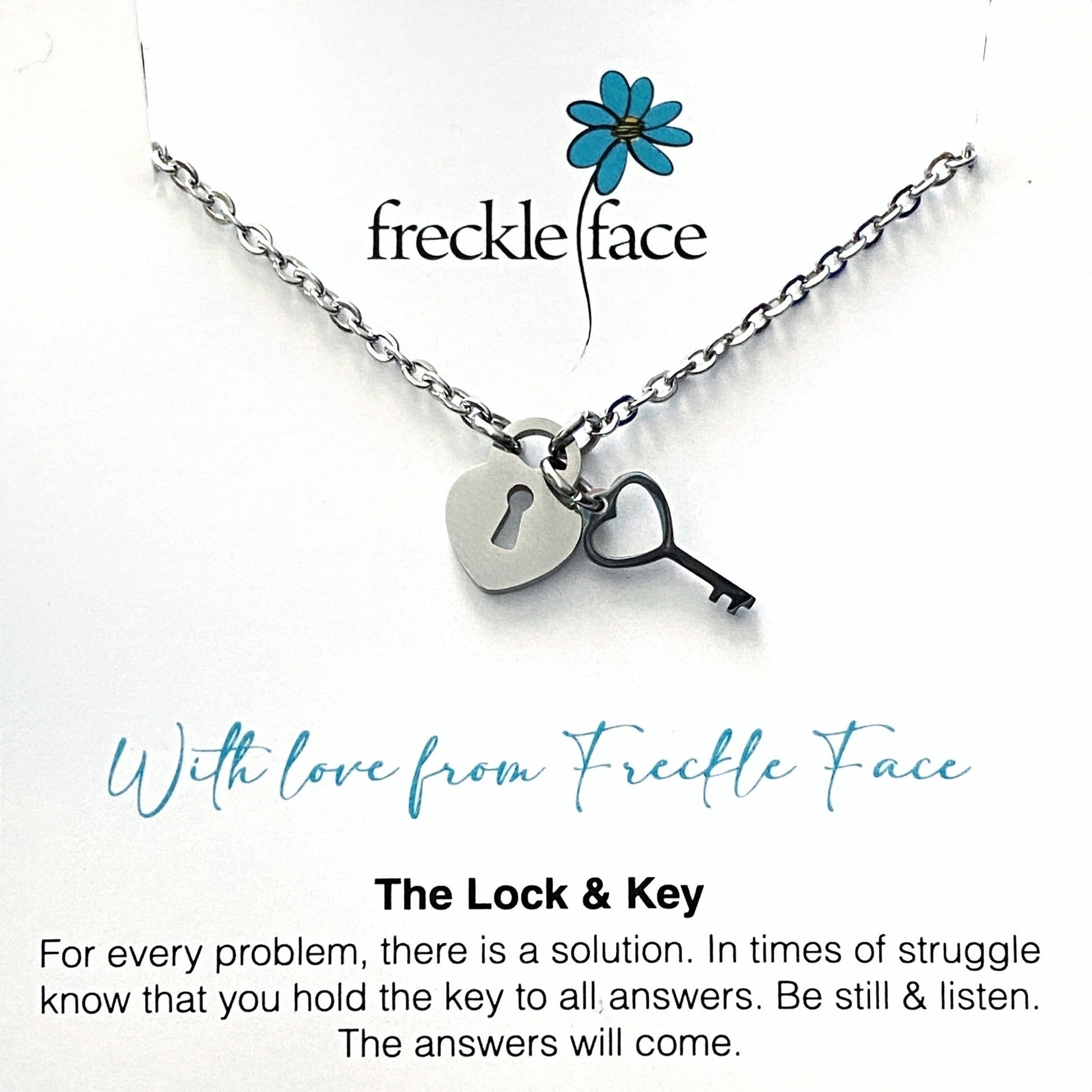 With Love From Freckle Face - Lock & Key - Velora Luxury Fashion