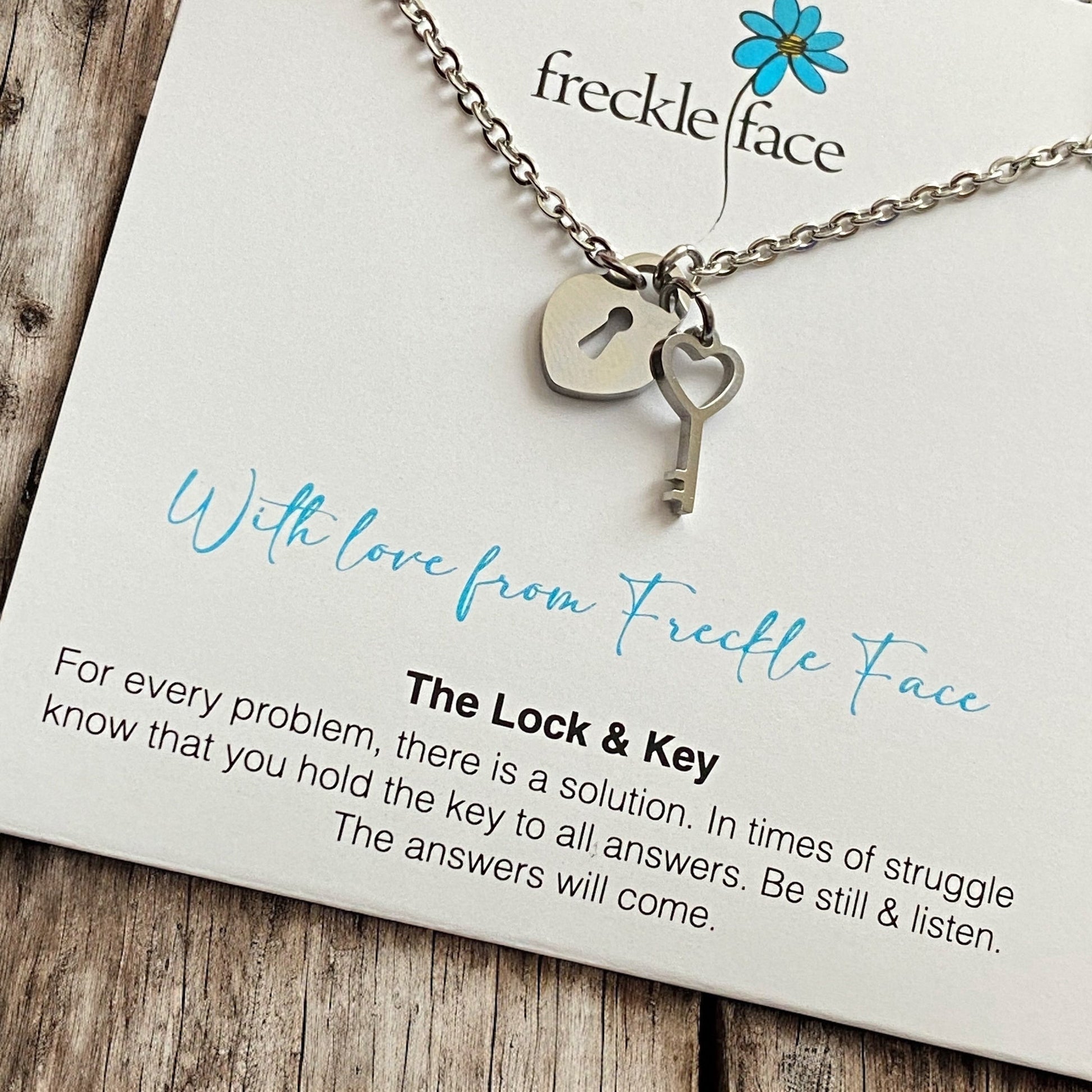 With Love From Freckle Face - Lock & Key - Velora Luxury Fashion