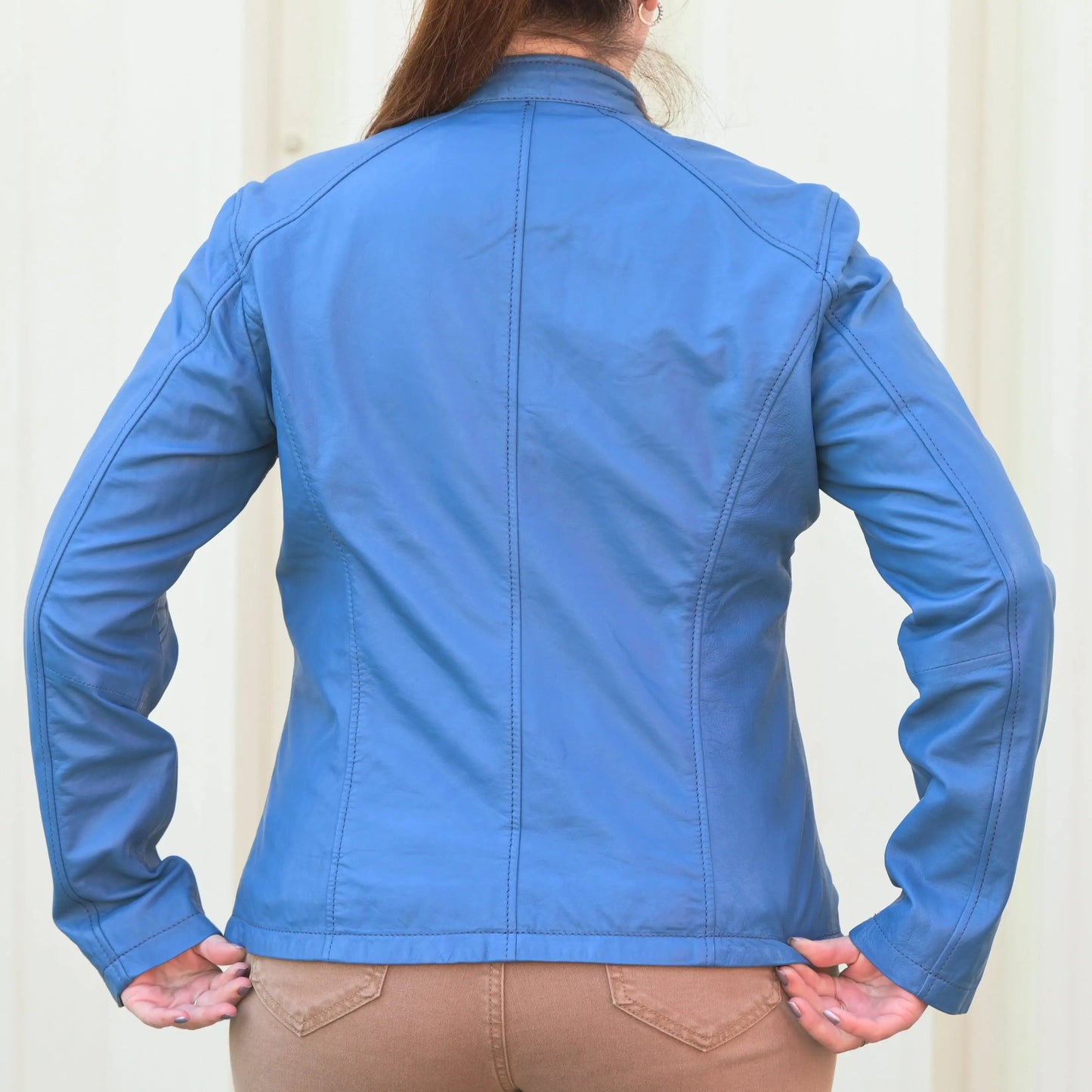 Women's Classic Leather Jacket - Velora Luxury Fashion