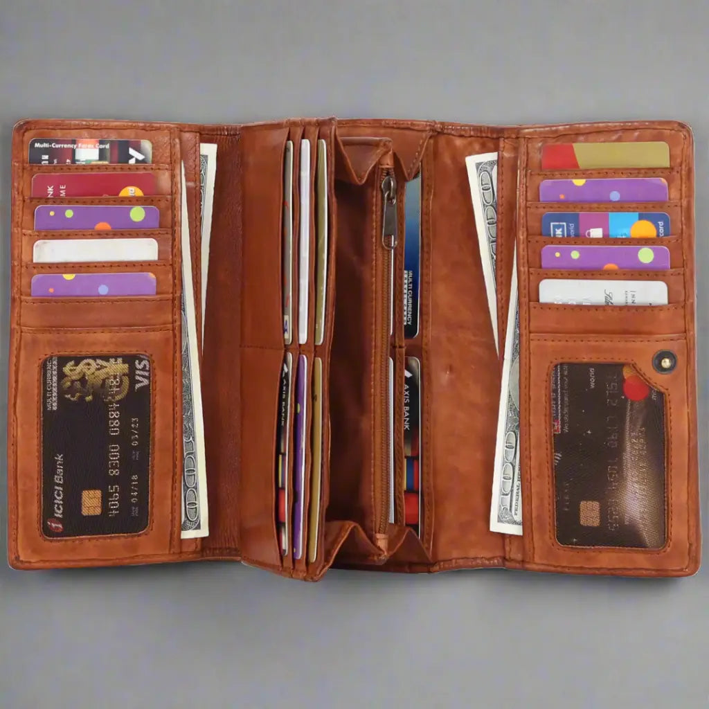 Women's Leather Basket Weave Purse - Velora Luxury Fashion