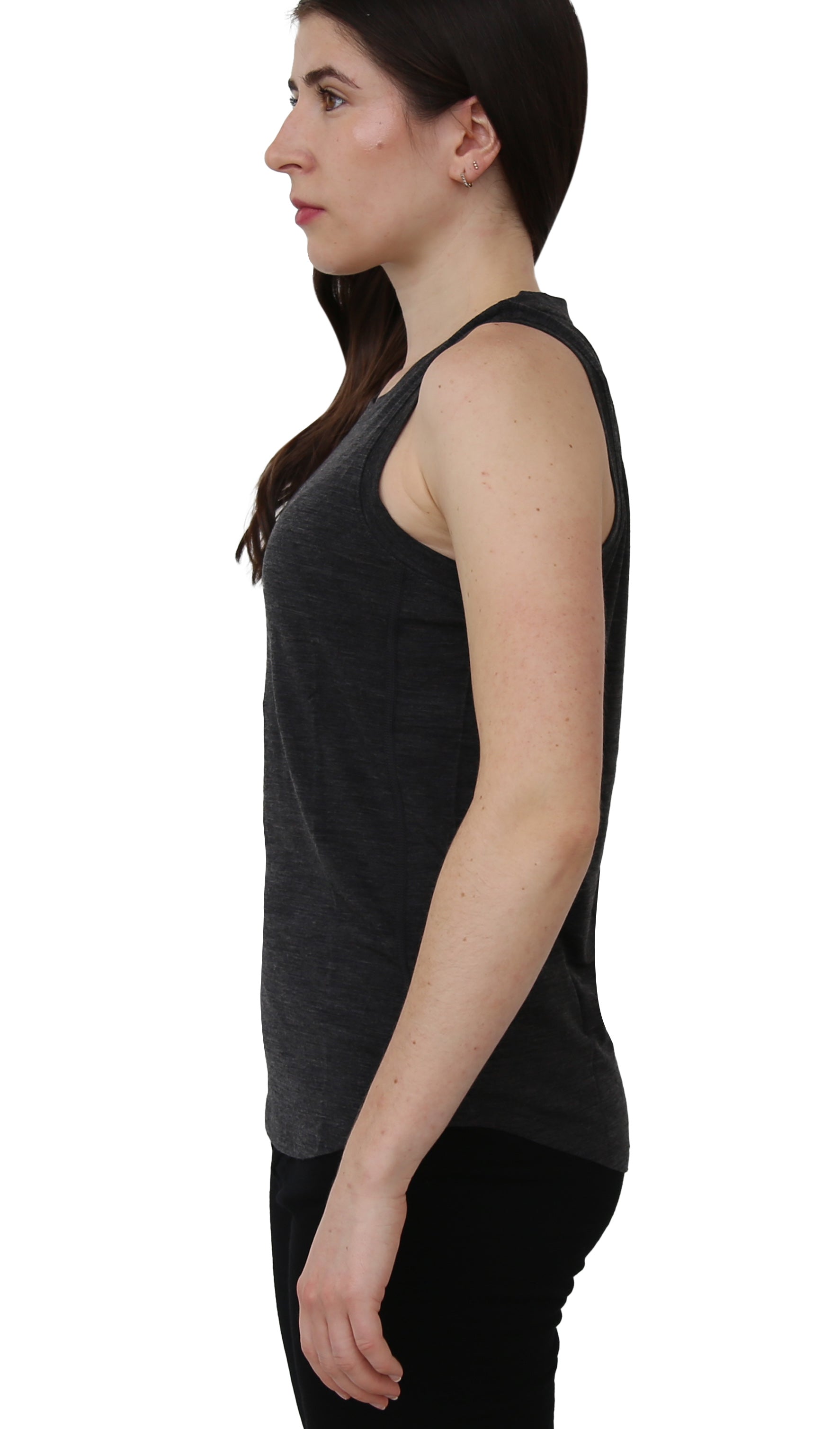 Women's Merino Wool Tank Top with Crew Neck - Velora Luxury Fashion