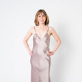 Women's Mulberry Silk Nightgown Taupe - Velora Luxury Fashion