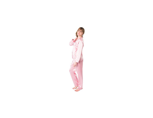 Women's Mulberry Silk Pajama Set Pink - Velora Luxury Fashion