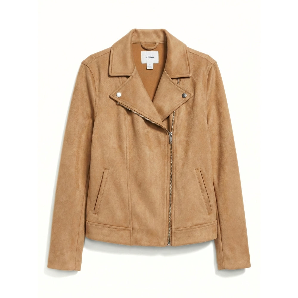 Women's [M] Sueded-Knit Moto Jacket | Old Navy Sassy's Garage