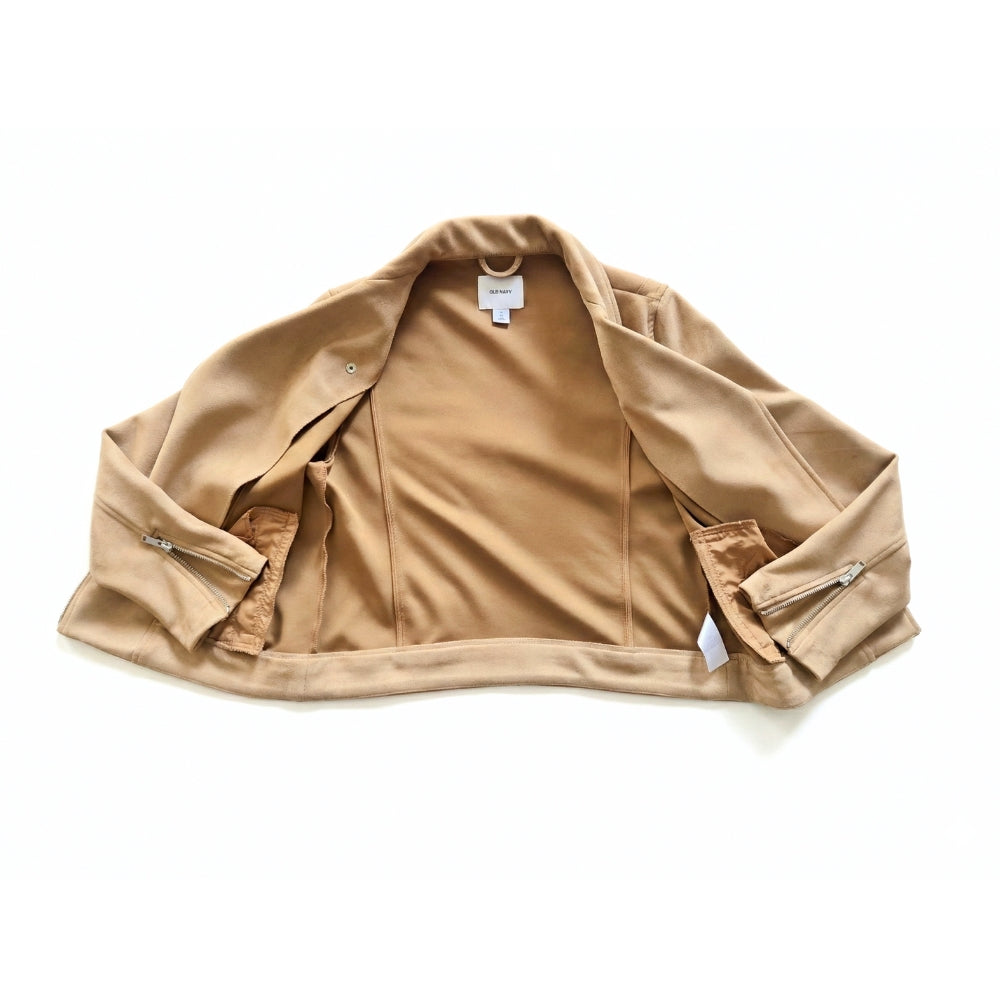 Women's [M] Sueded-Knit Moto Jacket | Old Navy Sassy's Garage
