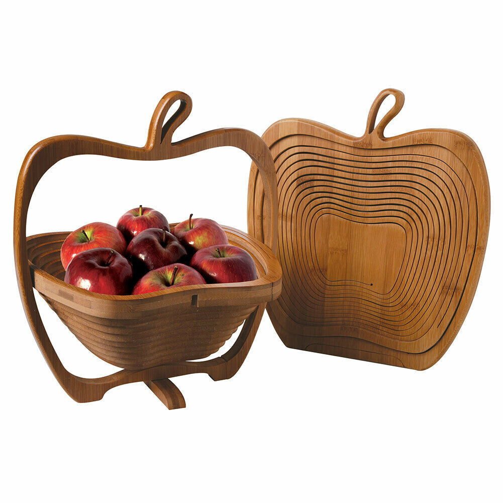Wooden Fruit Basket - Velora Luxury Fashion