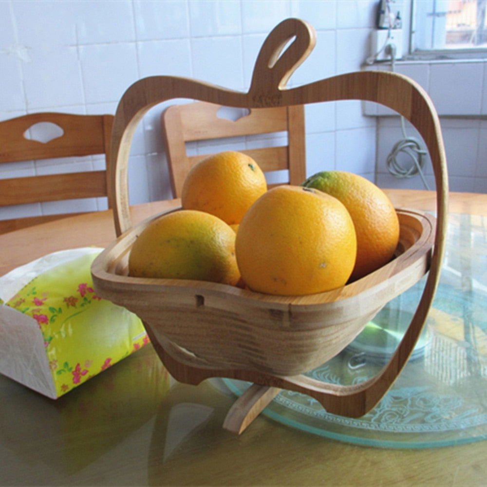 Wooden Fruit Basket - Velora Luxury Fashion